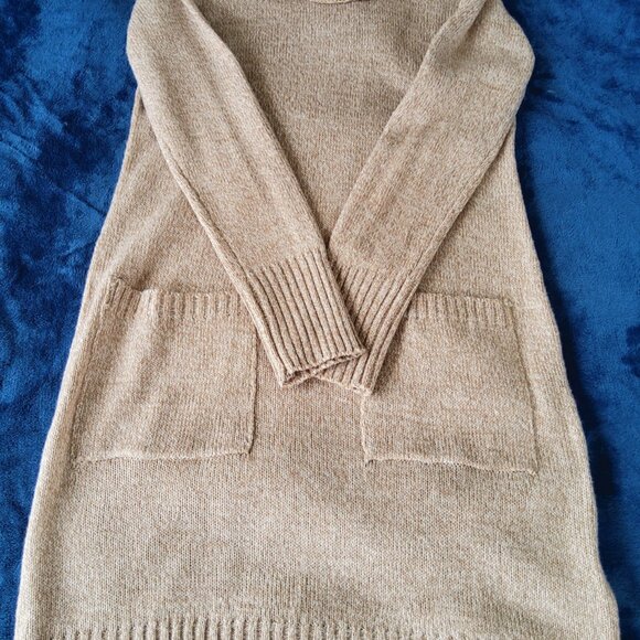 Alison Andrews Cowl-Neck Knitted Sweater Dress with Pockets Small EUC - Picture 7 of 14
